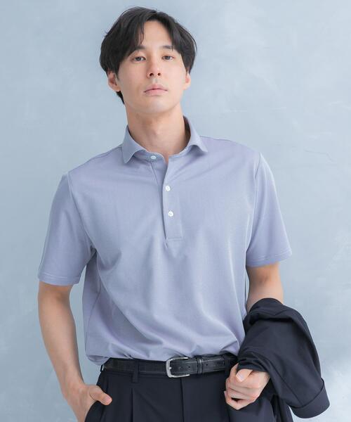 URBAN RESEARCH DOORS(アーバンリサーチドアーズ)の「LIFE STYLE TAILOR トリコットセミワイド半袖プルオーバー刺し子(シャツ/ブラウス・メンズ・グレー系その他/ブルー・LARGE/X-LARGE/MEDIUM)」の5枚目の写真
