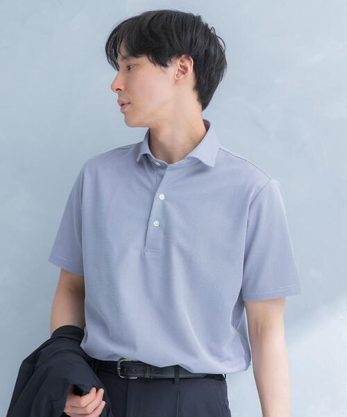 URBAN RESEARCH DOORS(アーバンリサーチドアーズ)の「LIFE STYLE TAILOR トリコットセミワイド半袖プルオーバー刺し子(シャツ/ブラウス・メンズ・グレー系その他/ブルー・LARGE/X-LARGE/MEDIUM)」の7枚目の写真