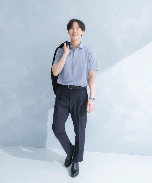 URBAN RESEARCH DOORS(アーバンリサーチドアーズ)の「LIFE STYLE TAILOR トリコットセミワイド半袖プルオーバー刺し子(シャツ/ブラウス・メンズ・グレー系その他/ブルー・LARGE/X-LARGE/MEDIUM)」の10枚目の写真