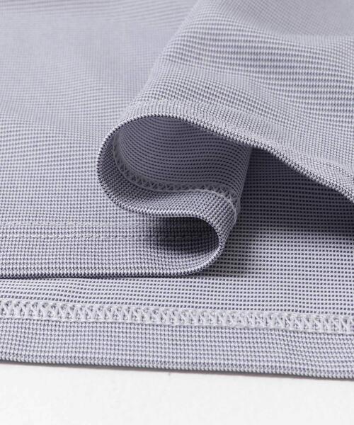 URBAN RESEARCH DOORS(アーバンリサーチドアーズ)の「LIFE STYLE TAILOR トリコットセミワイド半袖プルオーバー刺し子(シャツ/ブラウス・メンズ・グレー系その他/ブルー・LARGE/X-LARGE/MEDIUM)」の14枚目の写真