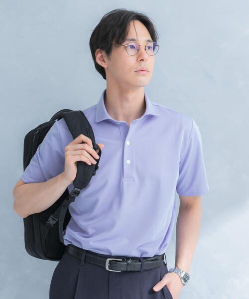 URBAN RESEARCH DOORS(アーバンリサーチドアーズ)の「LIFE STYLE TAILOR トリコットセミワイド半袖プルオーバー刺し子(シャツ/ブラウス・メンズ・グレー系その他/ブルー・LARGE/X-LARGE/MEDIUM)」の19枚目の写真