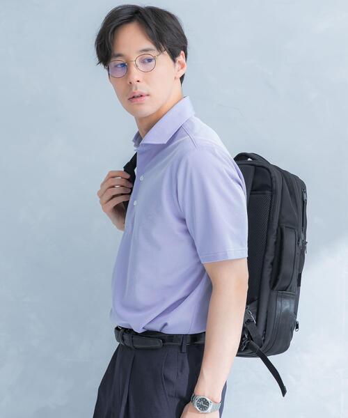 URBAN RESEARCH DOORS(アーバンリサーチドアーズ)の「LIFE STYLE TAILOR トリコットセミワイド半袖プルオーバー刺し子(シャツ/ブラウス・メンズ・グレー系その他/ブルー・LARGE/X-LARGE/MEDIUM)」の21枚目の写真