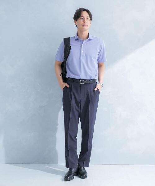 URBAN RESEARCH DOORS(アーバンリサーチドアーズ)の「LIFE STYLE TAILOR トリコットセミワイド半袖プルオーバー刺し子(シャツ/ブラウス・メンズ・グレー系その他/ブルー・LARGE/X-LARGE/MEDIUM)」の22枚目の写真