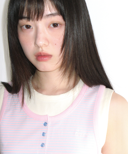 AMESWORLDWIDE(アメスワールドワイド)の「LAYERED BUTTON SLEEVELESS PINK(Tシャツ/カットソー・レディース・その他・FREE)」の5枚目の写真