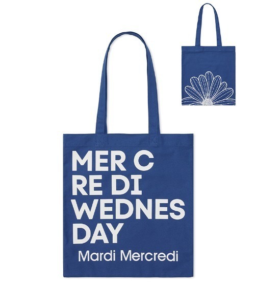 Mardi Mercredi(マルディメクルディ)の「CANVAS BAG FLOWER DU MERCREDI / キャンバスバッグ フラワー ドゥ メクルディ(トートバッグ・レディース・ライトピンク/グリーン/ブルー/クリーム/ミント・FREE)」の4枚目の写真