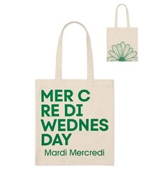 Mardi Mercredi（マルディメクルディ）の「CANVAS BAG FLOWER DU MERCREDI / キャンバスバッグ フラワー ドゥ メクルディ（トートバッグ）」