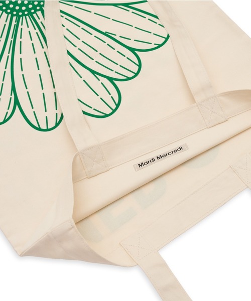 Mardi Mercredi(マルディメクルディ)の「CANVAS BAG FLOWER DU MERCREDI / キャンバスバッグ フラワー ドゥ メクルディ(トートバッグ・レディース・ライトピンク/グリーン/ブルー/クリーム/ミント・FREE)」の8枚目の写真