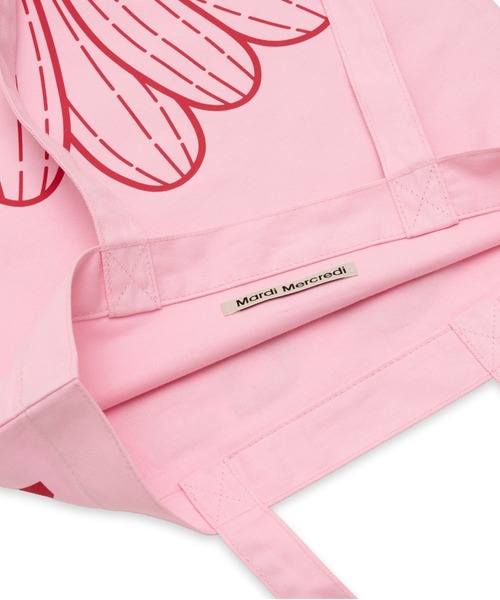 Mardi Mercredi(マルディメクルディ)の「CANVAS BAG FLOWER DU MERCREDI / キャンバスバッグ フラワー ドゥ メクルディ(トートバッグ・レディース・ライトピンク/グリーン/ブルー/クリーム/ミント・FREE)」の17枚目の写真