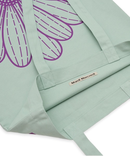 Mardi Mercredi(マルディメクルディ)の「CANVAS BAG FLOWER DU MERCREDI / キャンバスバッグ フラワー ドゥ メクルディ(トートバッグ・レディース・ライトピンク/グリーン/ブルー/クリーム/ミント・FREE)」の20枚目の写真