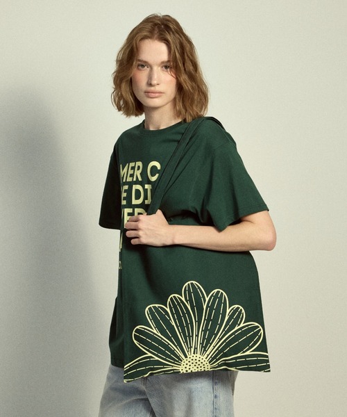 Mardi Mercredi(マルディメクルディ)の「CANVAS BAG FLOWER DU MERCREDI / キャンバスバッグ フラワー ドゥ メクルディ(トートバッグ・レディース・ライトピンク/グリーン/ブルー/クリーム/ミント・FREE)」の15枚目の写真