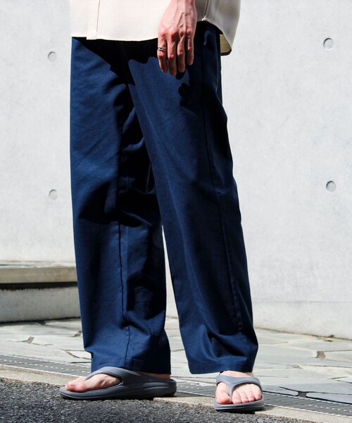 GLOSTER(グロスター)の「【人気シリーズ/UNISEX/5色展開】TROPICAL GOODNESS イージーパンツ(その他パンツ・メンズ・チャコールグレー/ブラック系その他/キナリ/イエロー/インディゴブルー・M/L/S)」の5枚目の写真