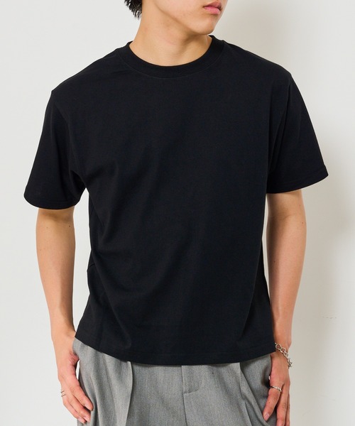 HAUS(ハウス)の「【HAUS】ショート丈半袖Tシャツ YON-017(Tシャツ/カットソー・メンズ・ブラック/ホワイト・M/LL/L)」の10枚目の写真