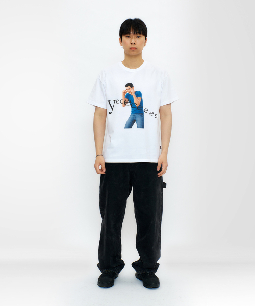 LAUGHER(ラファー)の「イエス Tシャツ - ホワイト (肯定の力)(Tシャツ/カットソー・レディース・ホワイト・MEDIUM/LARGE/X-LARGE/SMALL)」の4枚目の写真
