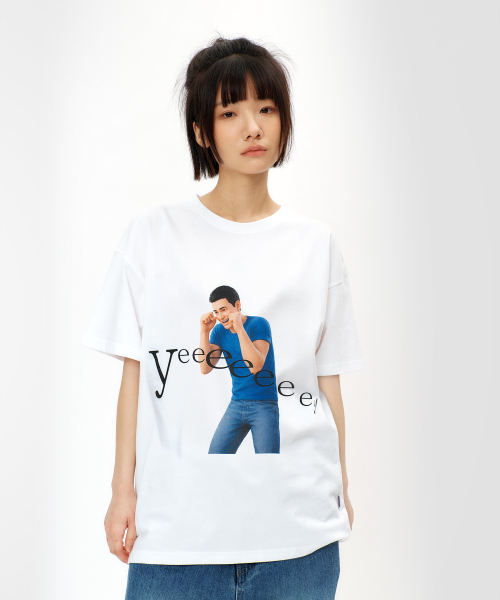 LAUGHER(ラファー)の「イエス Tシャツ - ホワイト (肯定の力)(Tシャツ/カットソー・レディース・ホワイト・MEDIUM/LARGE/X-LARGE/SMALL)」の7枚目の写真