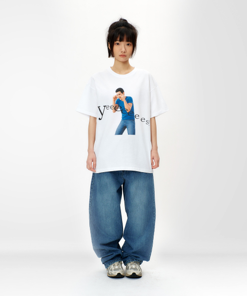 LAUGHER(ラファー)の「イエス Tシャツ - ホワイト (肯定の力)(Tシャツ/カットソー・レディース・ホワイト・MEDIUM/LARGE/X-LARGE/SMALL)」の8枚目の写真