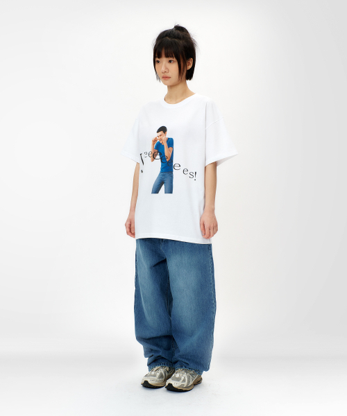 LAUGHER(ラファー)の「イエス Tシャツ - ホワイト (肯定の力)(Tシャツ/カットソー・レディース・ホワイト・MEDIUM/LARGE/X-LARGE/SMALL)」の9枚目の写真