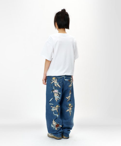 LAUGHER(ラファー)の「イエス Tシャツ - ホワイト (肯定の力)(Tシャツ/カットソー・レディース・ホワイト・MEDIUM/LARGE/X-LARGE/SMALL)」の2枚目の写真