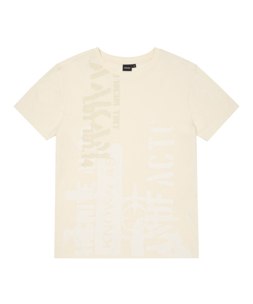 AAKAM(アーカム)の「Aim Lettering Half Top (Light Yellow)(Tシャツ/カットソー・レディース・その他・1/2/3)」の1枚目の写真