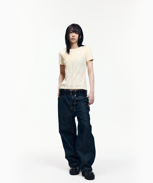 AAKAM(アーカム)の「Aim Lettering Half Top (Light Yellow)(Tシャツ/カットソー・レディース・その他・1/2/3)」の15枚目の写真