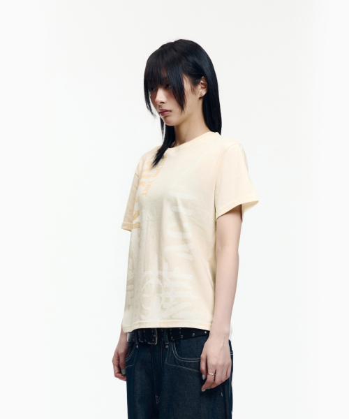 AAKAM(アーカム)の「Aim Lettering Half Top (Light Yellow)(Tシャツ/カットソー・レディース・その他・1/2/3)」の16枚目の写真