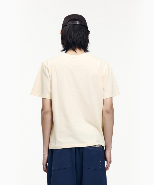 AAKAM(アーカム)の「Aim Lettering Half Top (Light Yellow)(Tシャツ/カットソー・レディース・その他・1/2/3)」の4枚目の写真