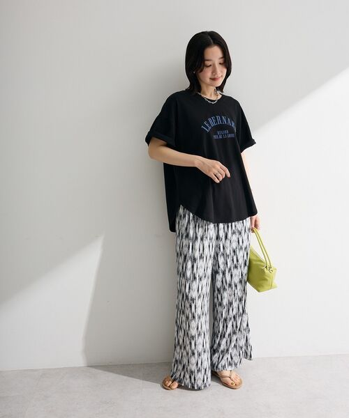 Green Parks(グリーンパークス)の「シアーカットワイドパンツ(その他パンツ・レディース・ホワイト/ブラック/ブルー/オレンジ/イエロー・FREE)」の10枚目の写真