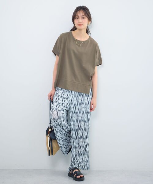 Green Parks(グリーンパークス)の「シアーカットワイドパンツ(その他パンツ・レディース・ホワイト/ブラック/ブルー/オレンジ/イエロー・FREE)」の15枚目の写真
