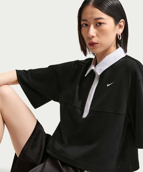 NIKE（ナイキ）の「ナイキ スポーツウェア チル レース ウィメンズ ルーズ ミッドライズ ショートパンツ / Nike Sportswear Chill Lace Women's Loose Mid-Rise Shorts IM8386-010 Black（その他パンツ・レディース・ブラック・XL/L/XS/S/M）」の4枚目の写真