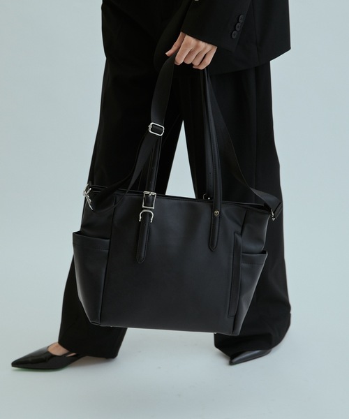 cii（シー）の「【UNISEX】2WAY Serious tote bag / シリアストートバッグ（トートバッグ・メンズ・ブラック/ブラウン・FREE）」の7枚目の写真