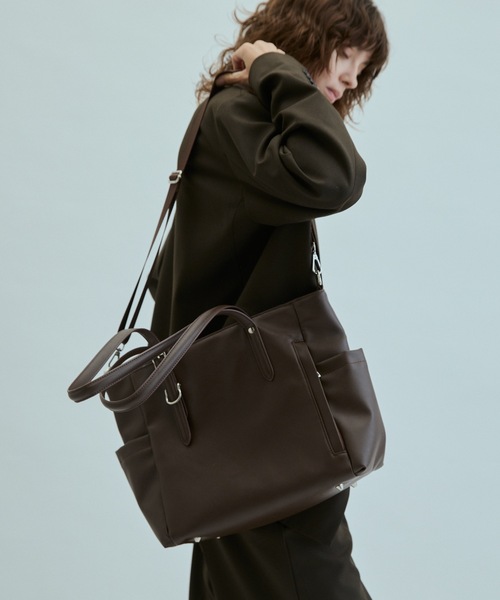 cii（シー）の「【UNISEX】2WAY Serious tote bag / シリアストートバッグ（トートバッグ・メンズ・ブラック/ブラウン・FREE）」の12枚目の写真