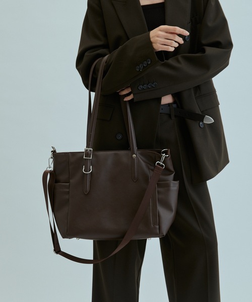 cii（シー）の「【UNISEX】2WAY Serious tote bag / シリアストートバッグ（トートバッグ・メンズ・ブラック/ブラウン・FREE）」の15枚目の写真