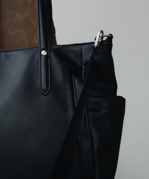 cii（シー）の「【UNISEX】2WAY Serious tote bag / シリアストートバッグ（トートバッグ・メンズ・ブラック/ブラウン・FREE）」の21枚目の写真