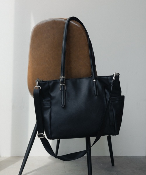 cii（シー）の「【UNISEX】2WAY Serious tote bag / シリアストートバッグ（トートバッグ・メンズ・ブラック/ブラウン・FREE）」の19枚目の写真