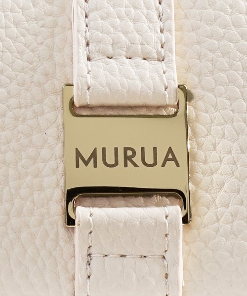 MURUA(ムルーア)の「MURUA(ムルーア)ミニショルダーバッグ MR-B1444 ロゴプレート(ショルダーバッグ・レディース・アイボリー/ブラウン/ブラック・FREE)」の15枚目の写真