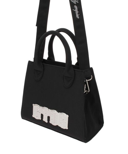 GYDA(ジェイダ)の「GYDA bijouプレートBAG(ハンドバッグ・レディース・オフホワイト/ブラック・FREE)」の12枚目の写真