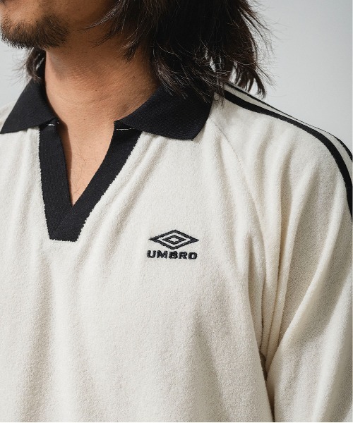 OFFSHORE(オフショア)の「【Collaboration】UMBRO×OFFSHORE PILE GAMESHIRT(シャツ/ブラウス・メンズ・オレンジ/ホワイト/ネイビー・M/L/S)」の7枚目の写真