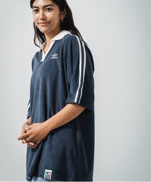 OFFSHORE(オフショア)の「【Collaboration】UMBRO×OFFSHORE PILE GAMESHIRT(シャツ/ブラウス・メンズ・オレンジ/ホワイト/ネイビー・M/L/S)」の8枚目の写真