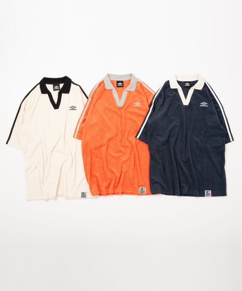 OFFSHORE(オフショア)の「【Collaboration】UMBRO×OFFSHORE PILE GAMESHIRT(シャツ/ブラウス・メンズ・オレンジ/ホワイト/ネイビー・M/L/S)」の16枚目の写真