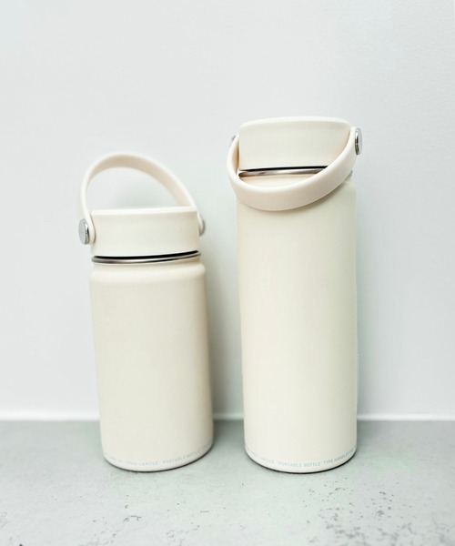 LAKOLE（ラコレ）の「【保冷・保温】ハンドル付きステンレスボトル[350ml] / 794191（水筒・レディース・ライトブルー/グレー/アイボリー・FREE）」の11枚目の写真