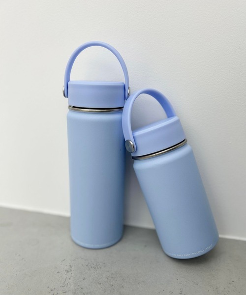 LAKOLE（ラコレ）の「【保冷・保温】ハンドル付きステンレスボトル[350ml] / 794191（水筒・レディース・ライトブルー/グレー/アイボリー・FREE）」の12枚目の写真