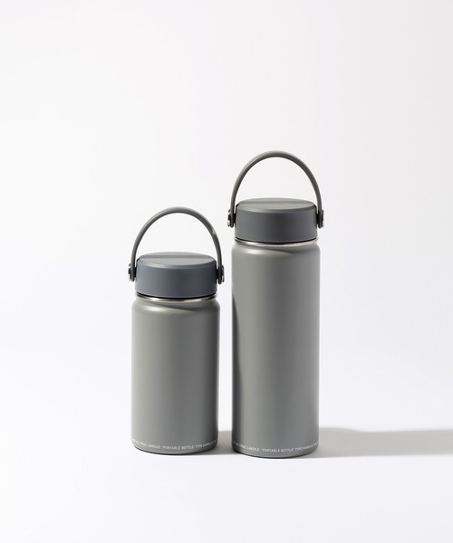 LAKOLE（ラコレ）の「【保冷・保温】ハンドル付きステンレスボトル[350ml] / 794191（水筒・レディース・ライトブルー/グレー/アイボリー・FREE）」の4枚目の写真