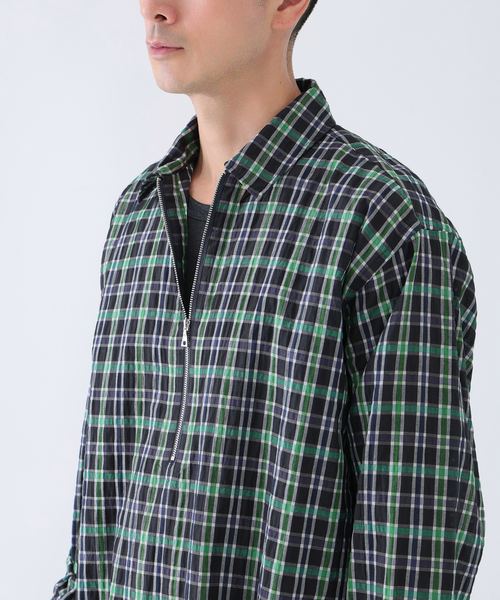 EDIFICE(エディフィス)の「Quarter-ZIP シアー シャツ(シャツ/ブラウス・メンズ・ブルー/ブラック/ネイビー・MEDIUM/LARGE)」の19枚目の写真