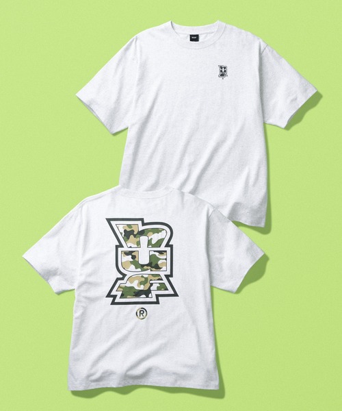 HUF(ハフ)の「MEGABLAST CAMO TEE(Tシャツ/カットソー・メンズ・ホワイト/ブラック/アッシュグレー・XL/L/M/S/XXL)」の1枚目の写真