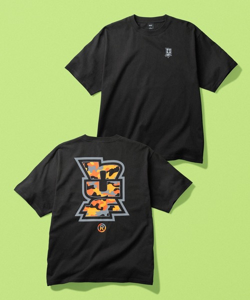HUF(ハフ)の「MEGABLAST CAMO TEE(Tシャツ/カットソー・メンズ・ホワイト/ブラック/アッシュグレー・XL/L/M/S/XXL)」の3枚目の写真