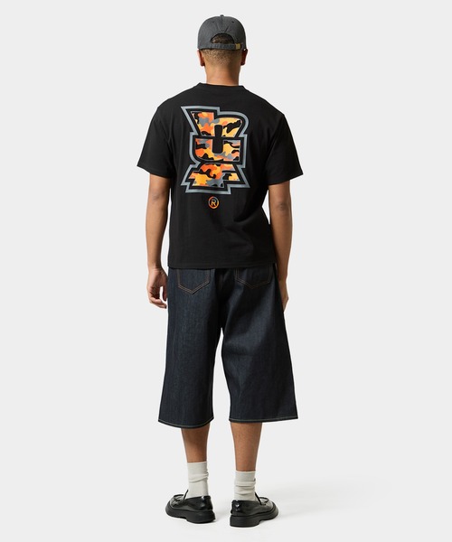HUF(ハフ)の「MEGABLAST CAMO TEE(Tシャツ/カットソー・メンズ・ホワイト/ブラック/アッシュグレー・XL/L/M/S/XXL)」の5枚目の写真