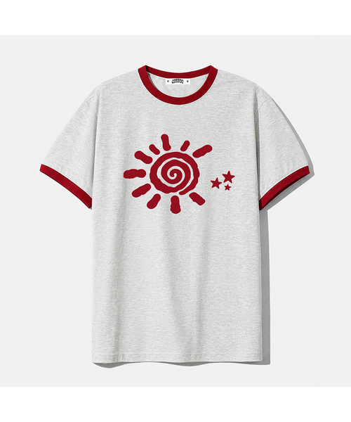 COSO(コソ)の「CCサンライクリンガー半袖Tシャツ(4カラー)(Tシャツ/カットソー・レディース・バーガンディー/オートミール/グレー/ホワイト・LARGE/SMALL)」の3枚目の写真