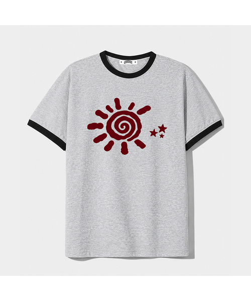 COSO(コソ)の「CCサンライクリンガー半袖Tシャツ(4カラー)(Tシャツ/カットソー・レディース・バーガンディー/オートミール/グレー/ホワイト・LARGE/SMALL)」の2枚目の写真