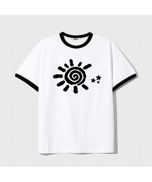 COSO(コソ)の「CCサンライクリンガー半袖Tシャツ(4カラー)(Tシャツ/カットソー・レディース・バーガンディー/オートミール/グレー/ホワイト・LARGE/SMALL)」の1枚目の写真
