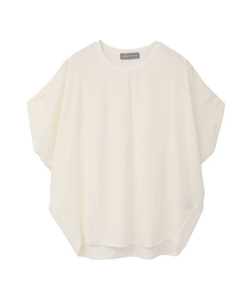 LOGEMENT DE CLAIRE(ロジュモンドクレール)の「タックショルダーラウンドヘムプルオーバー(Tシャツ/カットソー・レディース・ブラック/オフホワイト/チャコールグレー/カーキ・FREE)」の15枚目の写真