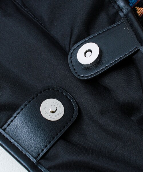 OUTDOOR PRODUCTS(アウトドアプロダクツ)の「【WEB限定】【OUTDOOR PRODUCTS】ジャガードマルシェバッグ(トートバッグ・メンズ・ブラック/ネイビー・FREE)」の12枚目の写真